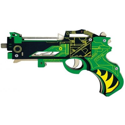 Woodcraft Dřevěné 3D puzzle Zbraň na gumičky Virbius, 29 ks , zelená – Hledejceny.cz