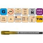 NÁSTROJE CZ Strojní závitník /CZZ3512/ pro trubkový závit s přímou drážkou a lamačem třísek CZZ Závit: G1-1/2"-A – Hledejceny.cz