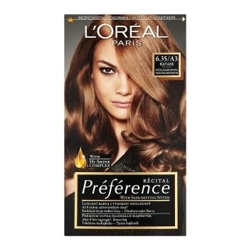 L'Oréal Préférence Récital With Fade-Defying Colour 6.35/A3 Havane od 133  Kč - Heureka.cz