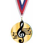 Akrylátová medaile Hudba Zlatá – Zboží Mobilmania