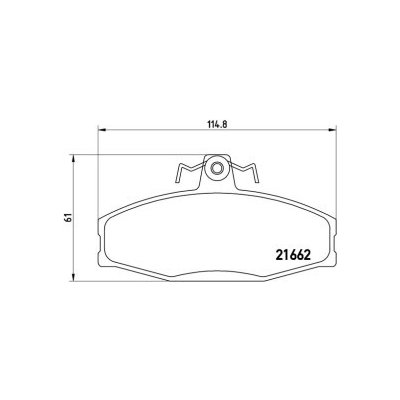 BREMBO sada brzdových destiček, kotoučová brzda P 85 022 – Sleviste.cz