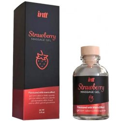 intt Strawberry Masážní gel s hřejivým efektem 30 ml