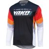 Dres na motorku Yoko TWO černo-bílo-červený