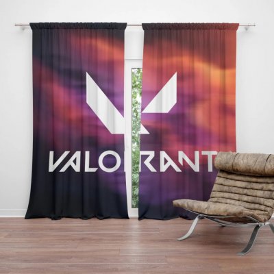 Sablio Závěs VALORANT Glow: 2ks 140x250cm – Hledejceny.cz