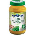 Hamánek Telecí se špenátem a rýží 230 g – Zboží Dáma