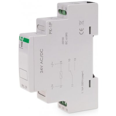 PK-1P/24 - Elektromagnetická pomocná relé, 24V, 16A, 1x NO/NC – Hledejceny.cz