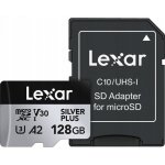Lexar microSDXC Professional Silver Plus 128GB LMSSIPL128G-BNANG – Zboží Živě
