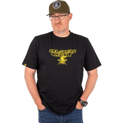 Black Cat tričko Distressed Logo Black Tee – Zboží Dáma