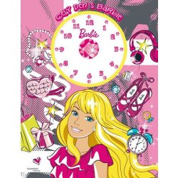 Barbie - Celý den s Barbie - kniha s hodinami