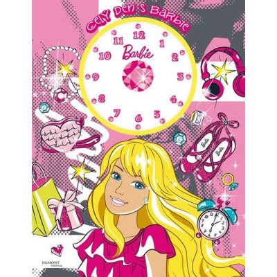Barbie - Celý den s Barbie - kniha s hodinami