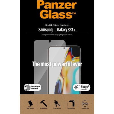 PanzerGlass Samsung Galaxy S23+ celolepené s funkčním otiskem prstů s instalačním rámečkem 7316