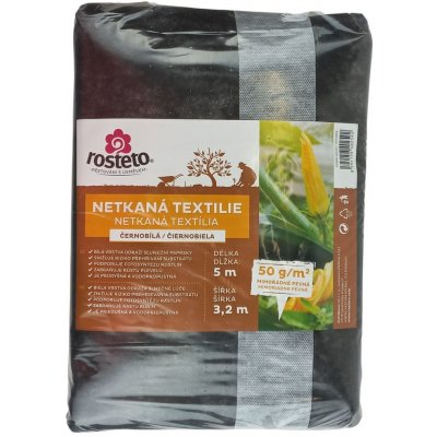 Neotex netkaná textilie Rosteto černo 50g 5 x 3,2 m – Hledejceny.cz