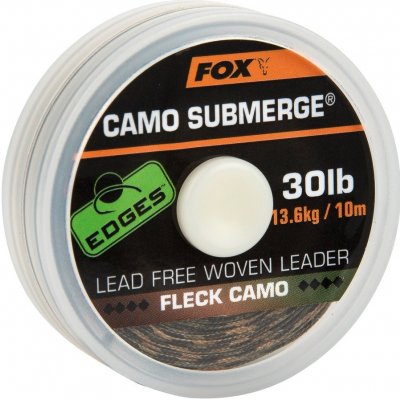 Fox šňůra Edges Submerge Fleck Camo Leader 10m 13,6kg – Zboží Mobilmania