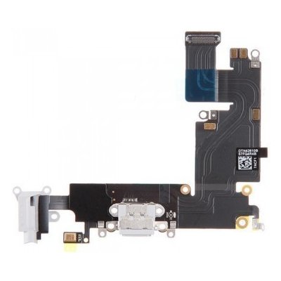 iPhone 6 Plus - Nabíjecí dock konektor - audio konektor kabel s mikrofonem bílý (White)