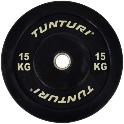 TUNTURI Gumový kotouč BUMPER 15 kg černý 50 mm – Hledejceny.cz