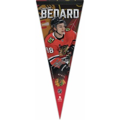 Wincraft Vlajka Connor Bedard Chicago Blackhawks NHL Premium Pennant – Sleviste.cz