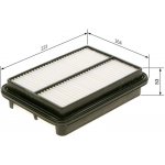 Vzduchový filtr BOSCH (BO 1987429123) – Hledejceny.cz