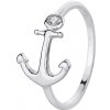 Prsteny Royal Fashion stříbrný rhodiovaný prsten Kotva HA YJJZ088 SILVER
