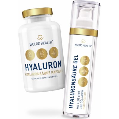 WoldoHealth Kyselina hyaluronová a Kyselina hyaluronová 90 kapslí 50 ml