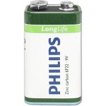 Philips LongLife 9V 1ks 6F22L1B/10 – Zboží Mobilmania