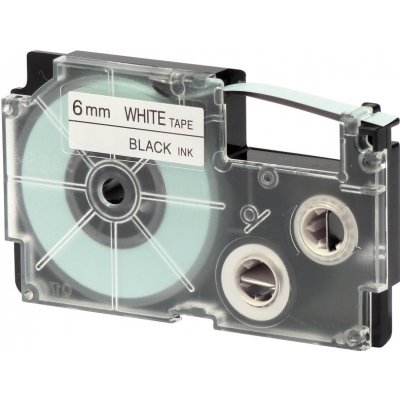 PRINTLINE kompatibilní páska s Casio, XR-6WE1, 6mm, 8m, černý tisk/bílý podklad PLTC19