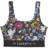 Sportovní podprsenka Puma Černý sportovní květovaný top x Liberty