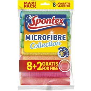 Spontex Microfibre utěrka 30 x 30 cm 8 + 2 ks