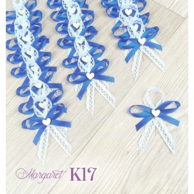 Krajkové svatební vývazky K17 (Royal Blue) – Sleviste.cz