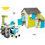 Smoby set domeček pretty Blue a obchod Supermarket 810703-21 – Zboží Dáma