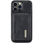 Pouzdro DG.MING 2v1 s odnímatelnou magnetickou peněženkou iPhone 14 Pro - černé – Zboží Mobilmania