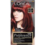 L'Oréal Féria Preférence P37 Intenzivní velmi tmavě červená – Zboží Mobilmania