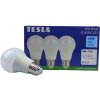 Žárovka Tesla BL270965-3PACK LED žárovka BULB E27, 9W, 230V, 1055lm, 25 000h, 6500K studená bílá, 220st 3ks v balení