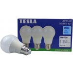 Tesla BL270965-3PACK LED žárovka BULB E27, 9W, 230V, 1055lm, 25 000h, 6500K studená bílá, 220st 3ks – Zboží Živě