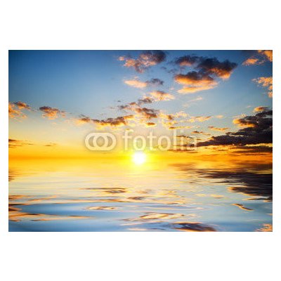 WEBLUX 48898013 Fototapeta vliesová Sky background and water reflection. Pozadí oblohy a odraz vody. rozměry 145 x 100 cm – Zboží Mobilmania