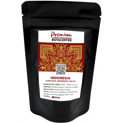 BotaCoffee Indonesia Sumatra Sesongot Gayo zrnková 70 g – Hledejceny.cz
