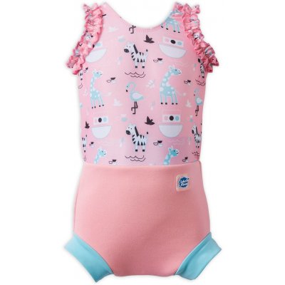 SplashAbout Plavky Happy Nappy kostýmek Zvířátka růžové – Zboží Dáma