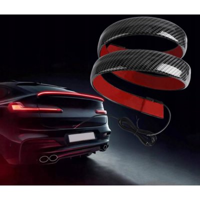 Interlook Třetí brzdové světlo pod spoilerem, v zadní části vozu | LED | délka 120 cm | imitace karbonu, samolepicí páska 3815 – Sleviste.cz