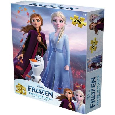 PRIME 3D puzzle Disney Ledové království – Elsa a Anna a Olaf 300 ks – Zboží Mobilmania