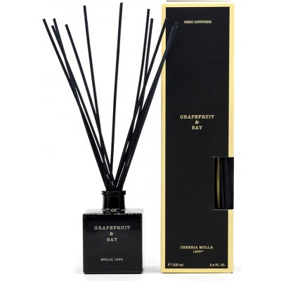 Cereria Mollá Aroma difuzér černý Grapefruit & Bay 100 ml – Zboží Mobilmania