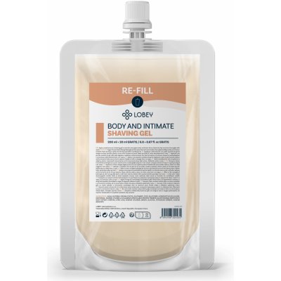 Lobey Classic Náhradní náplň Gel na holení pro tělo a intimní partie 200 ml + 20 ml GRATIS – Zboží Dáma