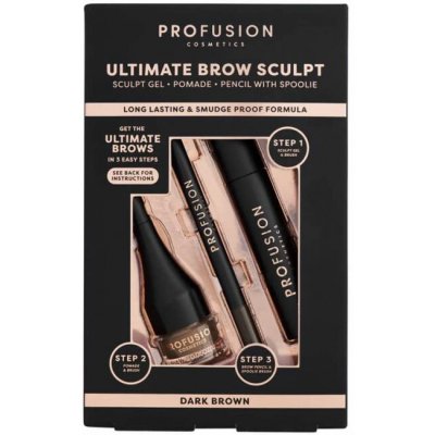 Profusion set na úpravu obočí Ultimate Brow Sculpt, 0,07 g + 1,8 g + 4m l – Sleviste.cz