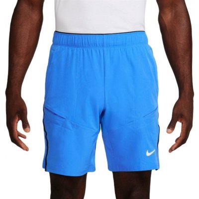 Nike Court Dri-Fit Advantage 9" Tennis Short light photo blue/black/white – Zboží Mobilmania