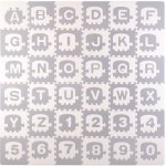 Ricokids Velká pěnová podložka puzzle vláček písmena 36 dílků – Zboží Dáma