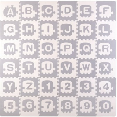 Ricokids Velká pěnová podložka puzzle vláček písmena 36 dílků – Zboží Dáma