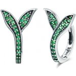 Grace Silver Jewellery stříbrné se zirkony Nina E-SCE295 zelená – Zbozi.Blesk.cz