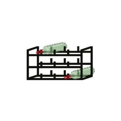 K20 systém vinotéka pro 12 lahví černý mat – Zbozi.Blesk.cz