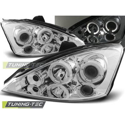 Tuning-Tec Přední čirá světla Ford Focus I (2001 - 2004) - chromované - Angel Eyes – Hledejceny.cz