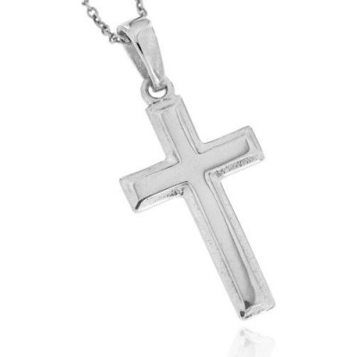 Zlatnictví U Kostela Stříbrný přívěsek křížek 2114 – Zboží Mobilmania