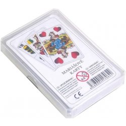 Wiky Hrací karty Mariáš Prší Sedma v plastové krabičce