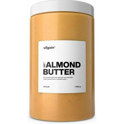 Vilgain Mandlové máslo blanšírované jemné mandle 1 kg – Sleviste.cz